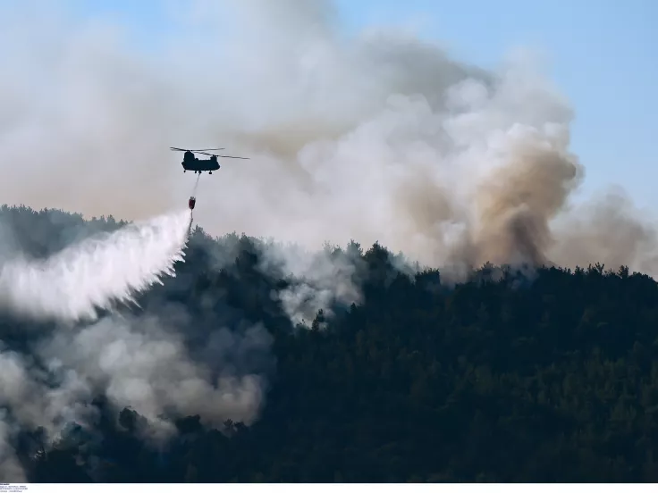 Δασική πυρκαγιά στη Νάξο: Ήχησε το 112 για εκκένωση 