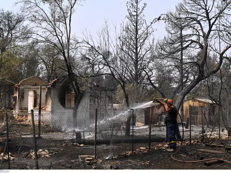 Ροδόπη: Οριοθετήθηκε η πυρκαγιά στα Αμπελάκια – Κάηκαν δύο σπίτια