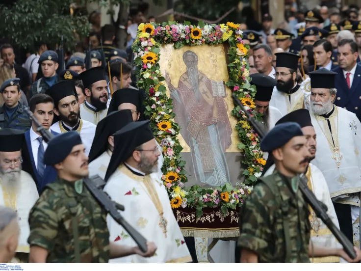 Λιτανεία της ιεράς εικόνας του Αγίου Διονυσίου Αρεοπαγίτου