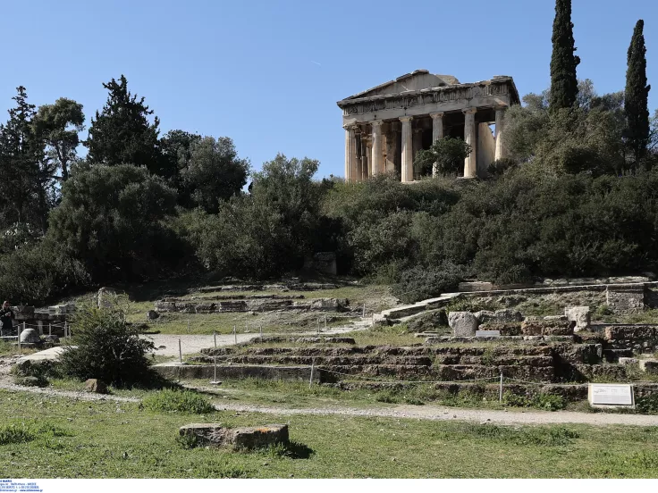 Ο Ναός του Ήφαιστου στην αρχαία αγορά