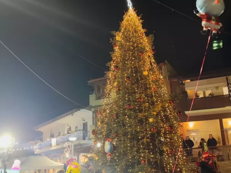 Άναψε το πρώτο χριστουγεννιάτικο δέντρο - Δείτε πού