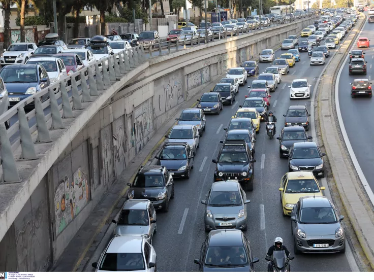 κινηση στη λεωφόρο Κηφισίας