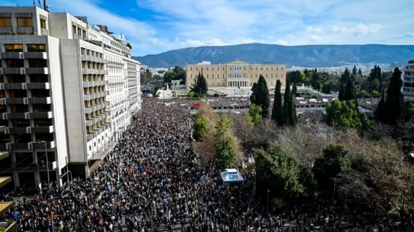 ΣΥΛΛΑΛΗΤΗΡΙΟ ΓΙΑ ΤΟ ΣΙΔΗΡΟΔΡΟΜΙΚΟ ΔΥΣΤΥΧΗΜΑ ΤΩΝ ΤΕΜΠΩΝ ΣΤΗΝ ΑΘΗΝΑ (ΜΙΧΑΛΗΣ ΠΑΠΑΝΙΚΟΛΑΟΥ/EUROKINISSI)