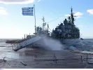 Θεσσαλονίκη: Σε εξέλιξη η καταγραφή των ζημιών στο αντιτορπιλικό «Βέλος» από τους ανέμους – Καρέ καρέ η επιχείρηση (video)