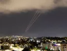 An anti-missile system operates after Iran launched drones and missiles towards Israel, as seen from Ashkelon, Israel April 14, 2024. REUTERS/Amir Cohen/File Photo Purchase Licensing Rights