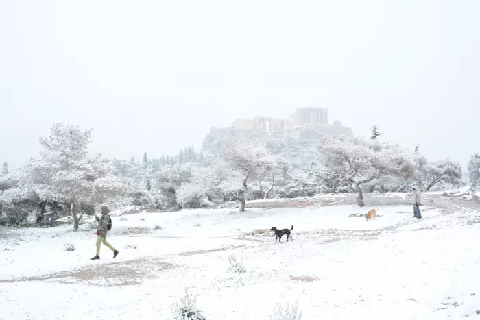 Χιόνια στην Αθήνα